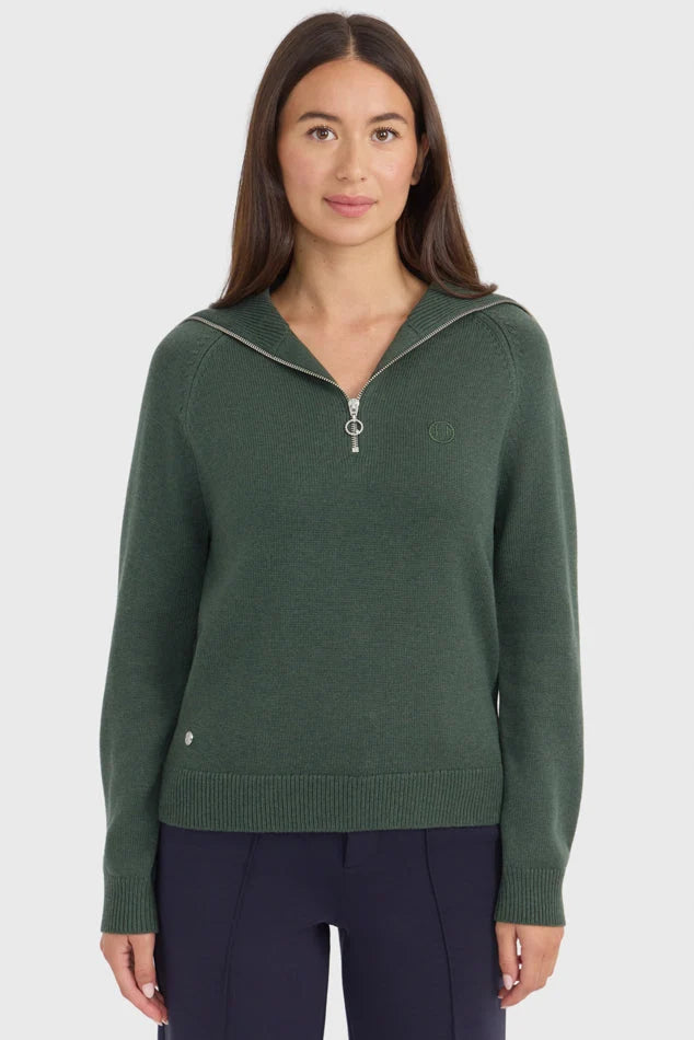 Harcour Claira Womens 1/4 Zip Knitted Sweater