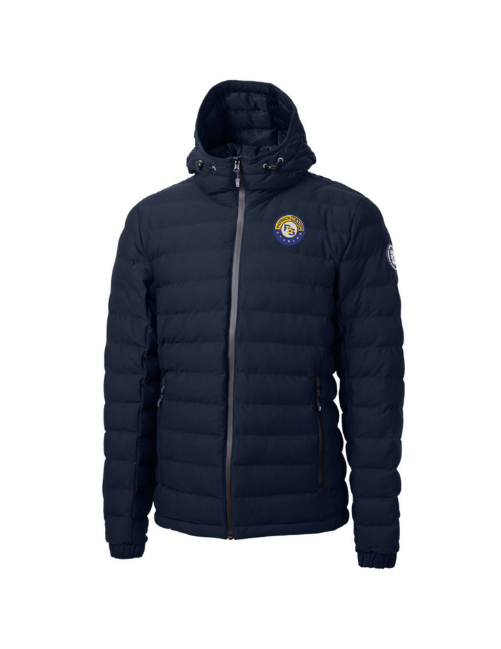 PATRICK SEATON STABLES CUTTER & BUCK MEN'S HEAVY PUFFER JACKET