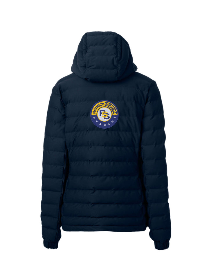 PATRICK SEATON STABLES CUTTER & BUCK WOMEN'S HEAVY PUFFER JACKET