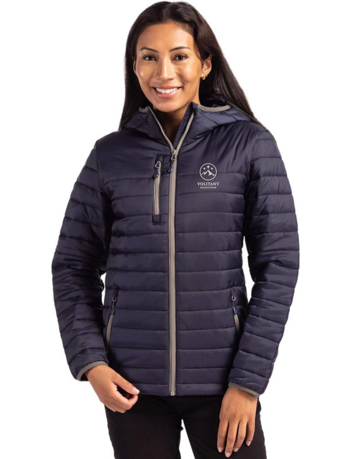 VOLITANT EQUESTRIAN CUTTER & BUCK WOMENS VALHALLA PUFFER JACKET