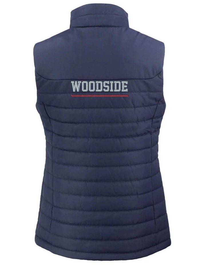 WOODSIDE STABLES CUTTER & BUCK WOMENS PUFFER VEST