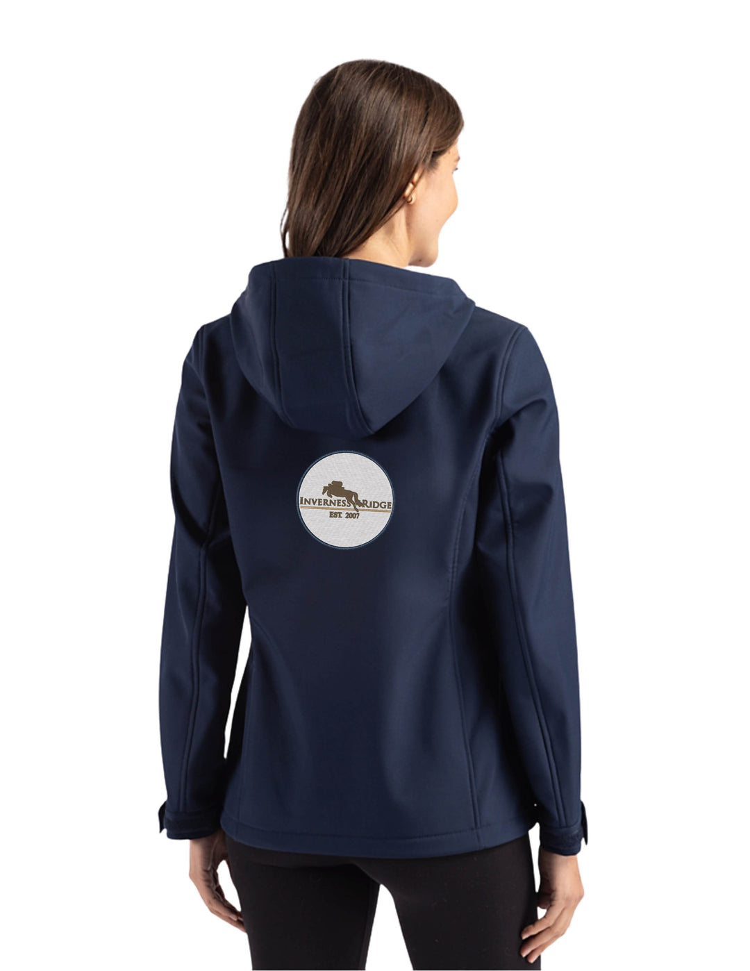 INVERNESS RIDGE CUTTER & BUCK WOMENS HOODED SOFTSHELL JACKET