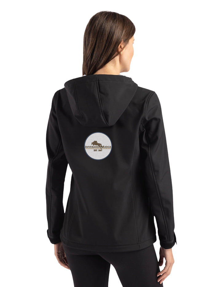 INVERNESS RIDGE CUTTER & BUCK WOMENS HOODED SOFTSHELL JACKET