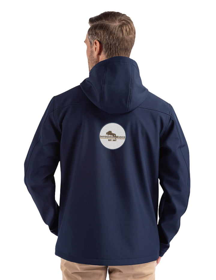 INVERNESS RIDGE CUTTER & BUCK MENS HOODED SOFTSHELL JACKET