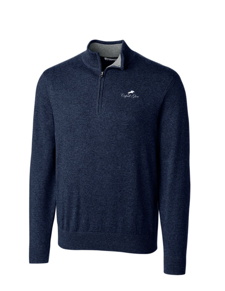 CAPALL GLEN CUTTER & BUCK MENS 1/4 ZIP SWEATER