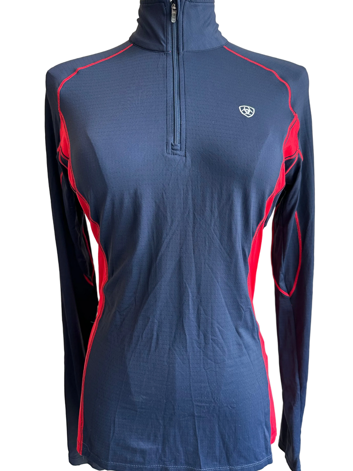 PRE-LOVED ARIAT TEAM HEAT SERIES 1/4 ZIP BASELAYER