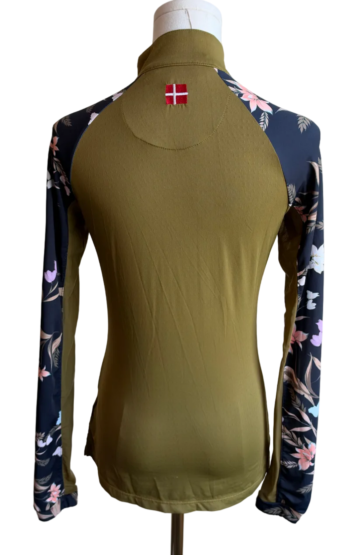 PRE-LOVED KASTEL 1/4 ZIP LONG SLEEVE SUN SHIRT - XS