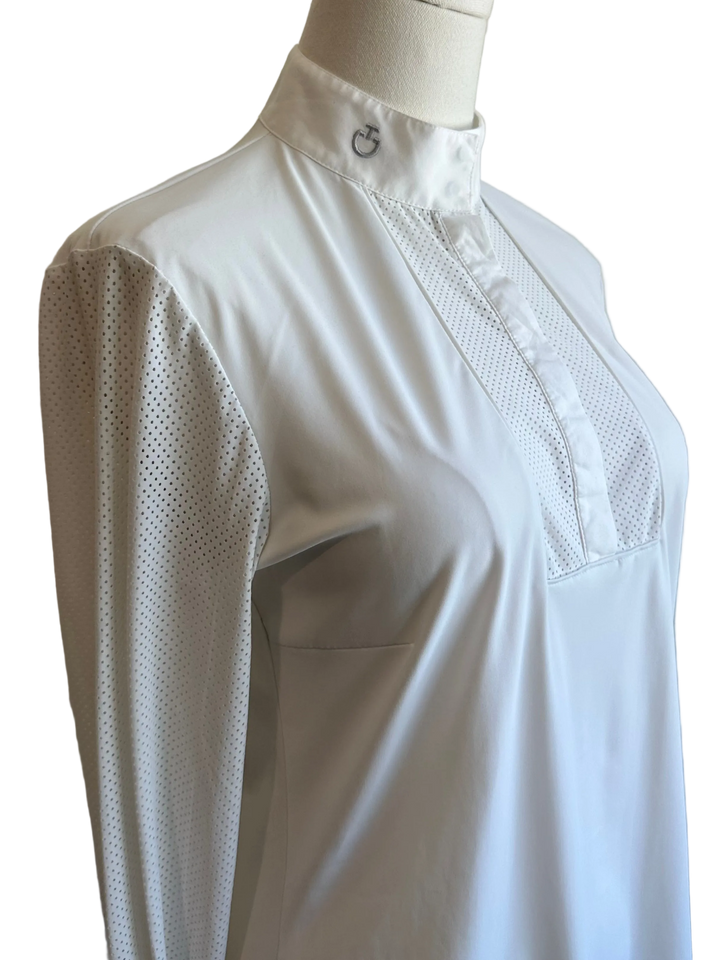 PRE-LOVED CAVALLERIA TOSCANA PERFORATED JERSEY SHOW SHIRT