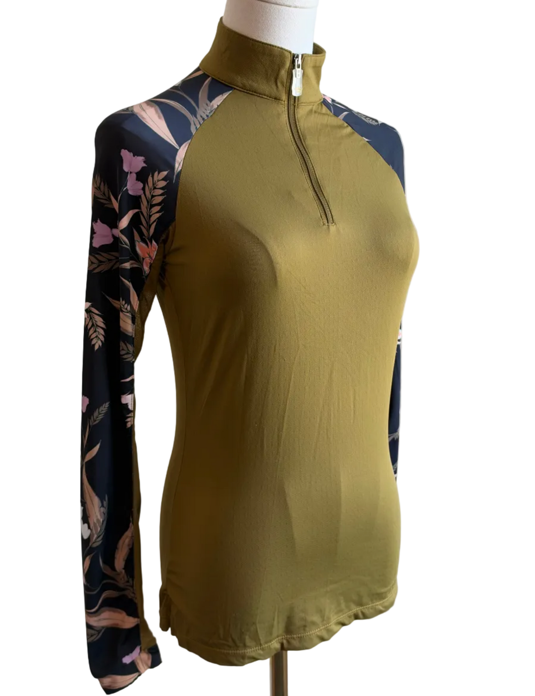 PRE-LOVED KASTEL 1/4 ZIP LONG SLEEVE SUN SHIRT - XS