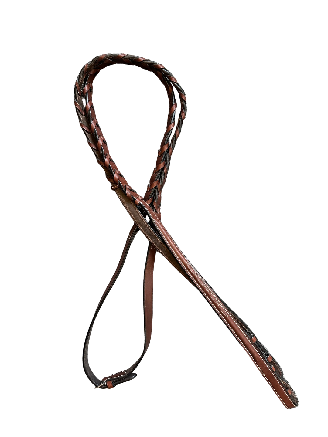 PRE-LOVED LACED RAISED FANCY STITCH REINS - COB SIZE