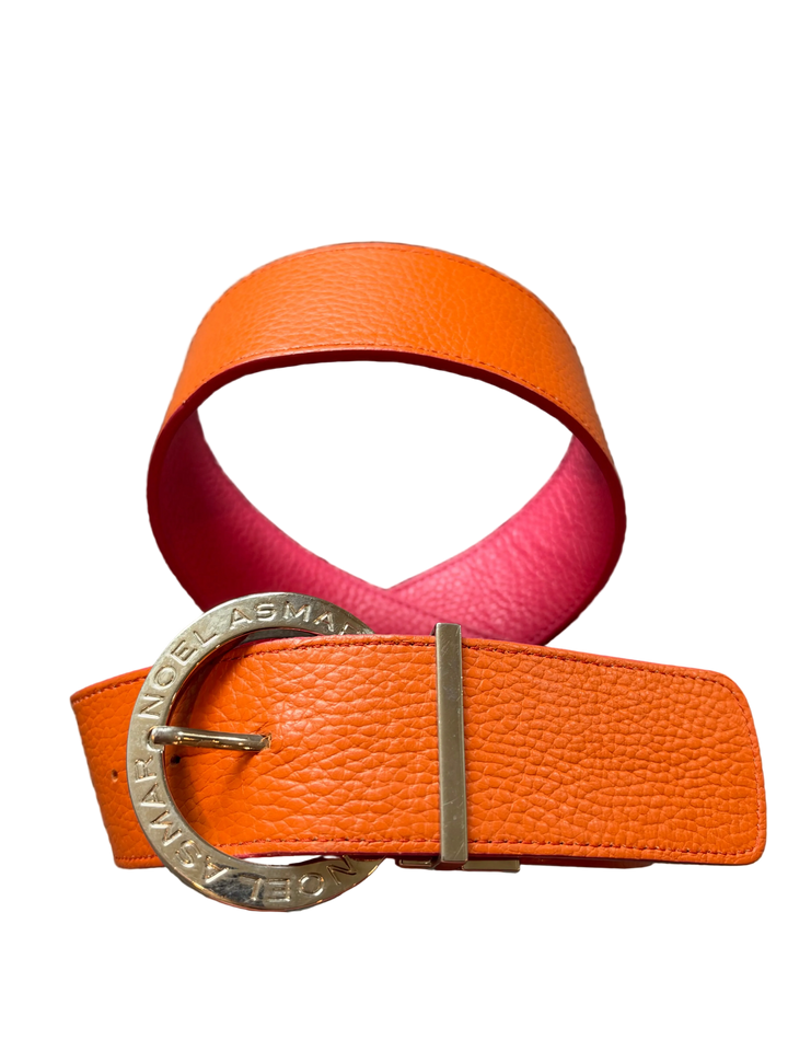 PRE-LOVED ASMAR EQUESTRIAN SIGNATURE LEATHER REVERSIBLE BELT - 26-34”