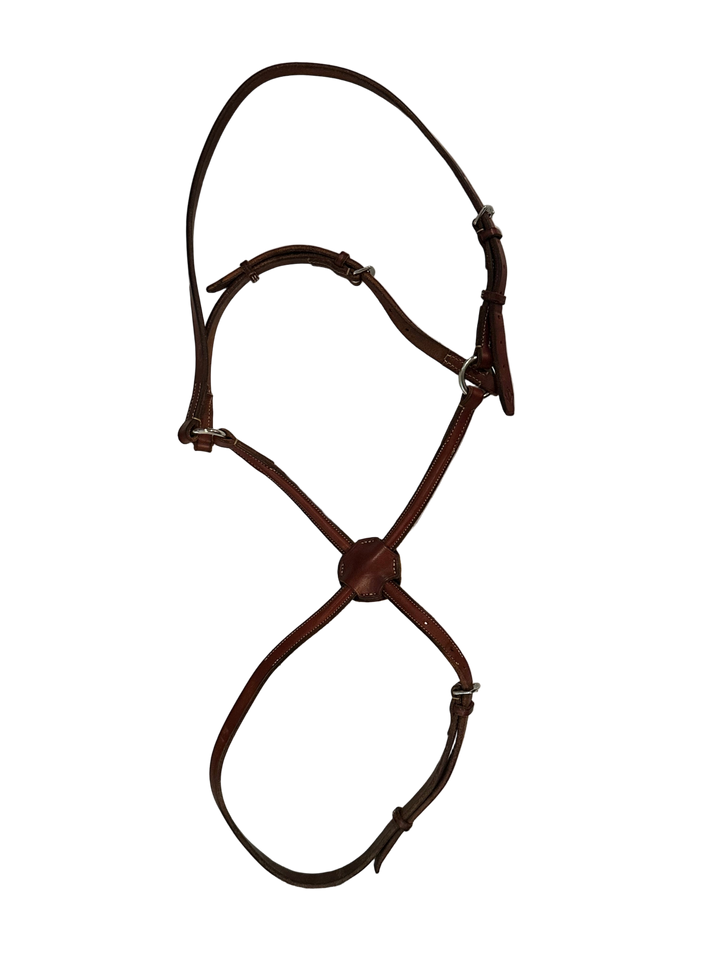 PRE-LOVED EDGEWOOD PLAIN LEATHER RAISED PADDED FIGURE 8 NOSEBAND
