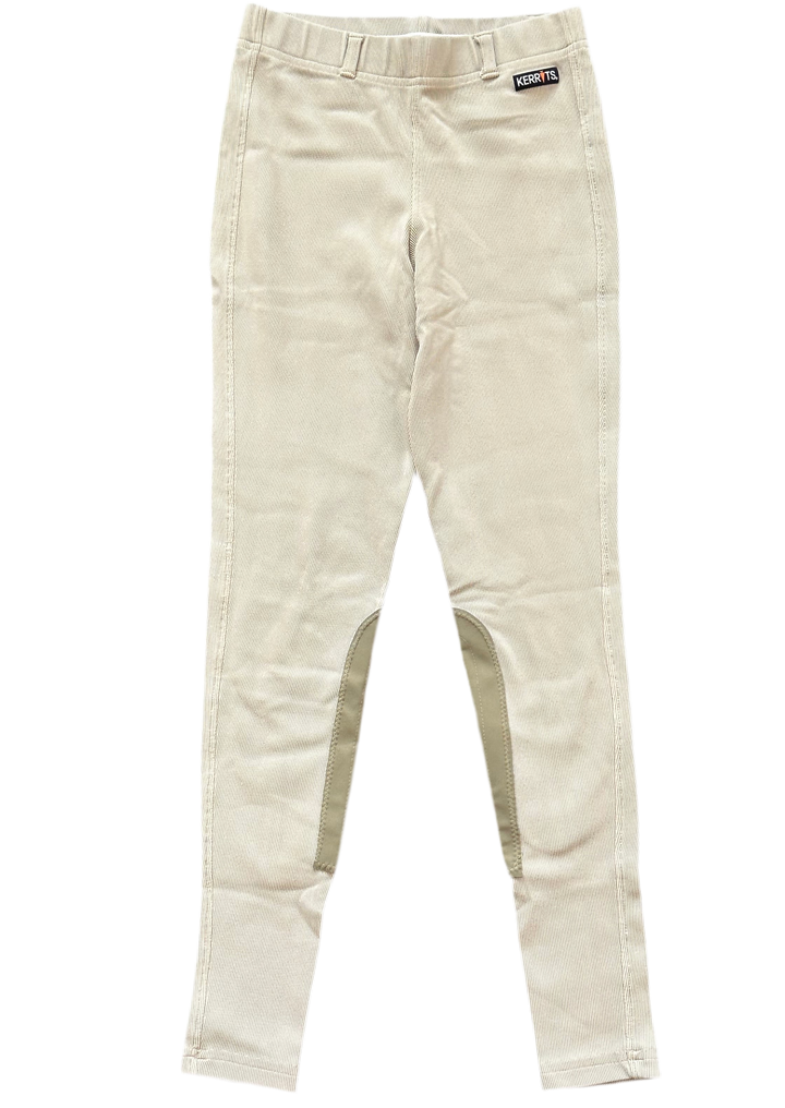 PRE-LOVED KERRITS KIDS MICROCORD KNEE PATCH RIDING TIGHTS