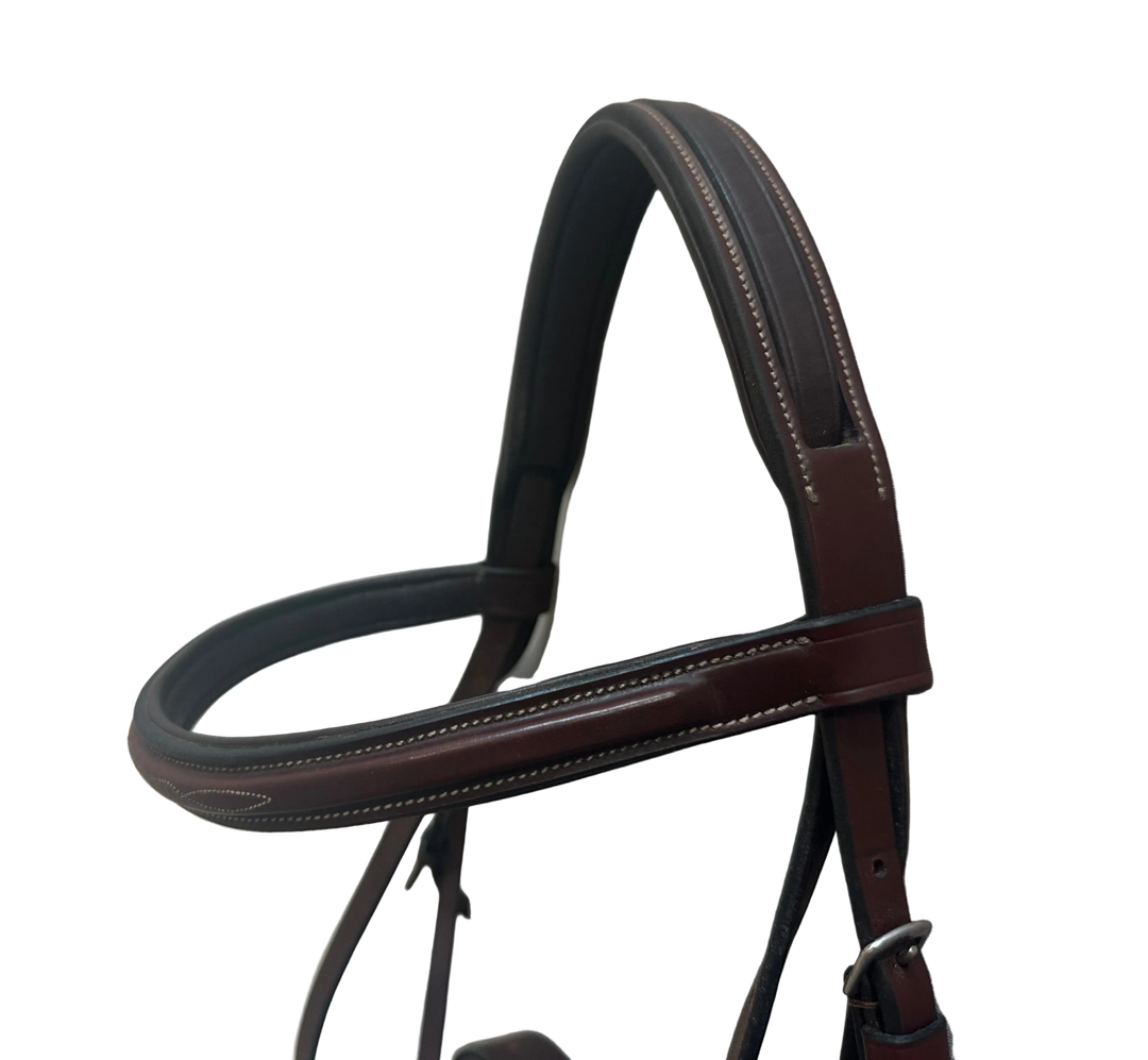 PRE-LOVED HUNTLEY EQUESTRIAN RAISED FANCY STITCH BRIDLE