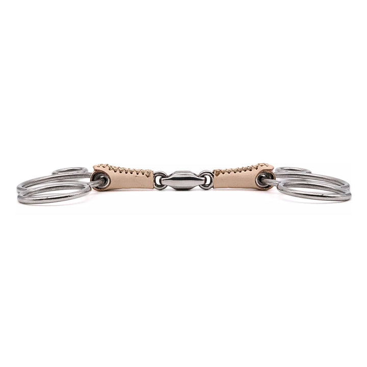 JAE DOUBLE JOINTED LEATHER COVERED 2 RING