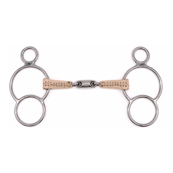 JAE DOUBLE JOINTED LEATHER COVERED 2 RING