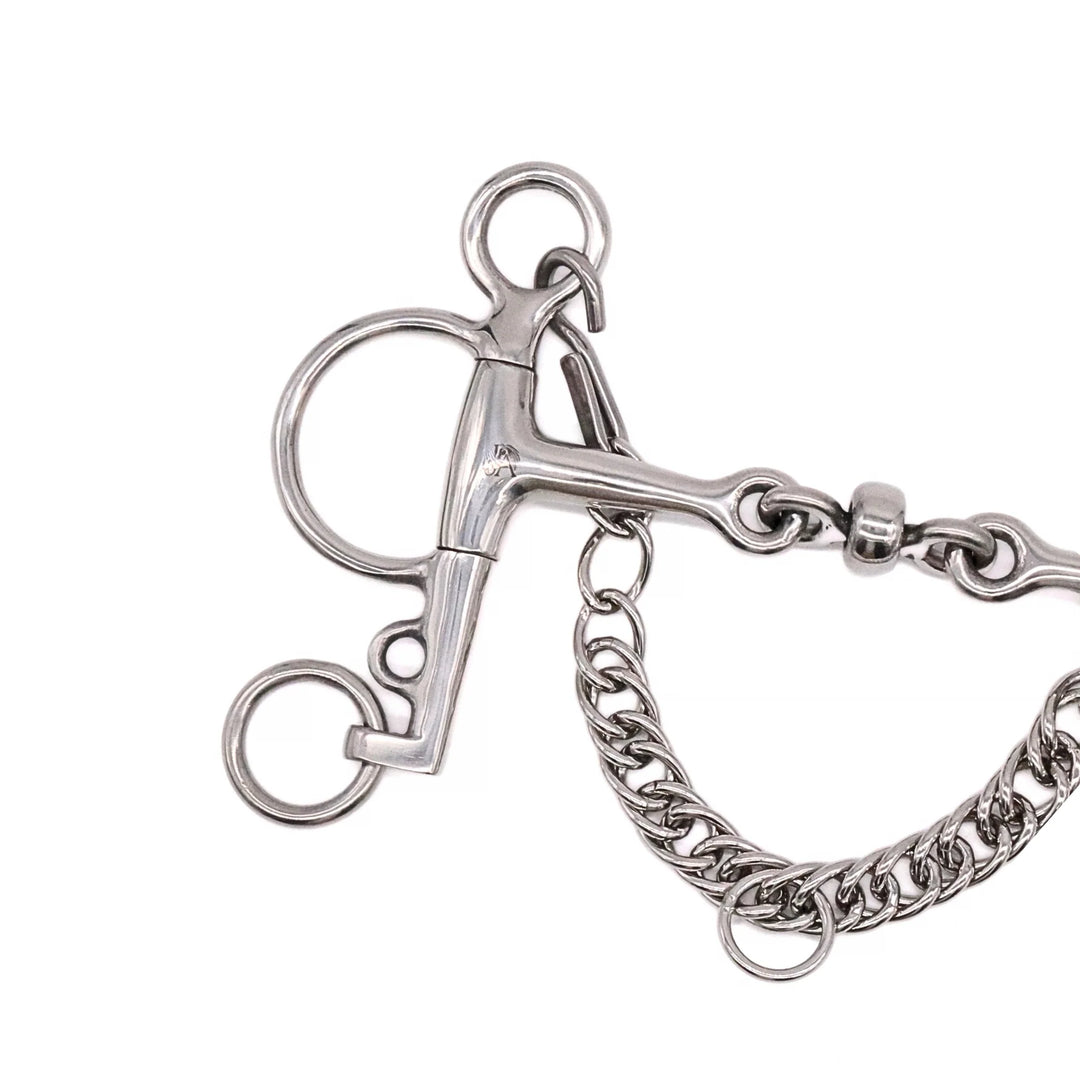 JAE DOUBLE JOINTED STAINLESS STEEL ROLLER PELHAM
