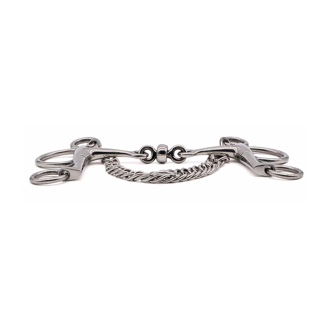JAE DOUBLE JOINTED STAINLESS STEEL ROLLER PELHAM