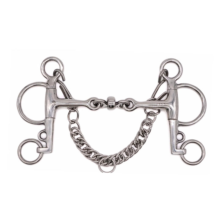 JAE DOUBLE JOINTED STAINLESS STEEL ROLLER PELHAM