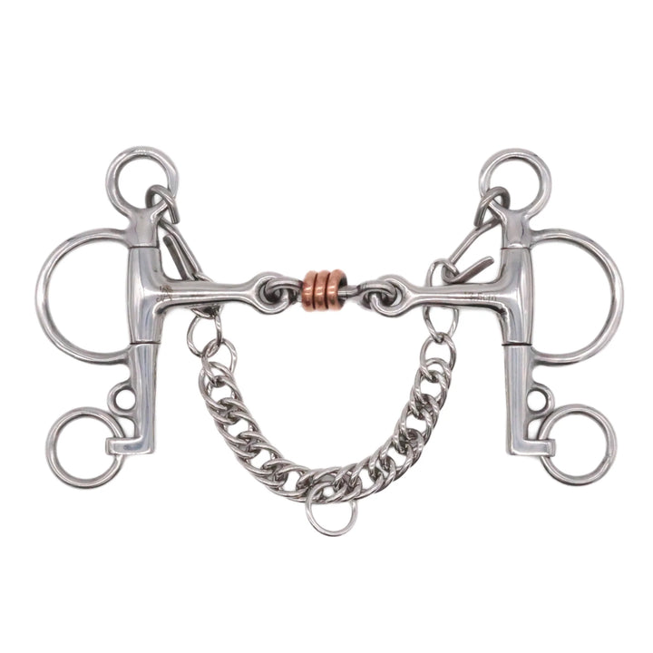 JAE DOUBLE JOINTED TRIPLE COPPER ROLLER PELHAM
