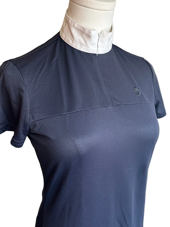 PRE-LOVED CAVALLERIA TOSCANA JERSEY MESH SS SHOW SHIRT