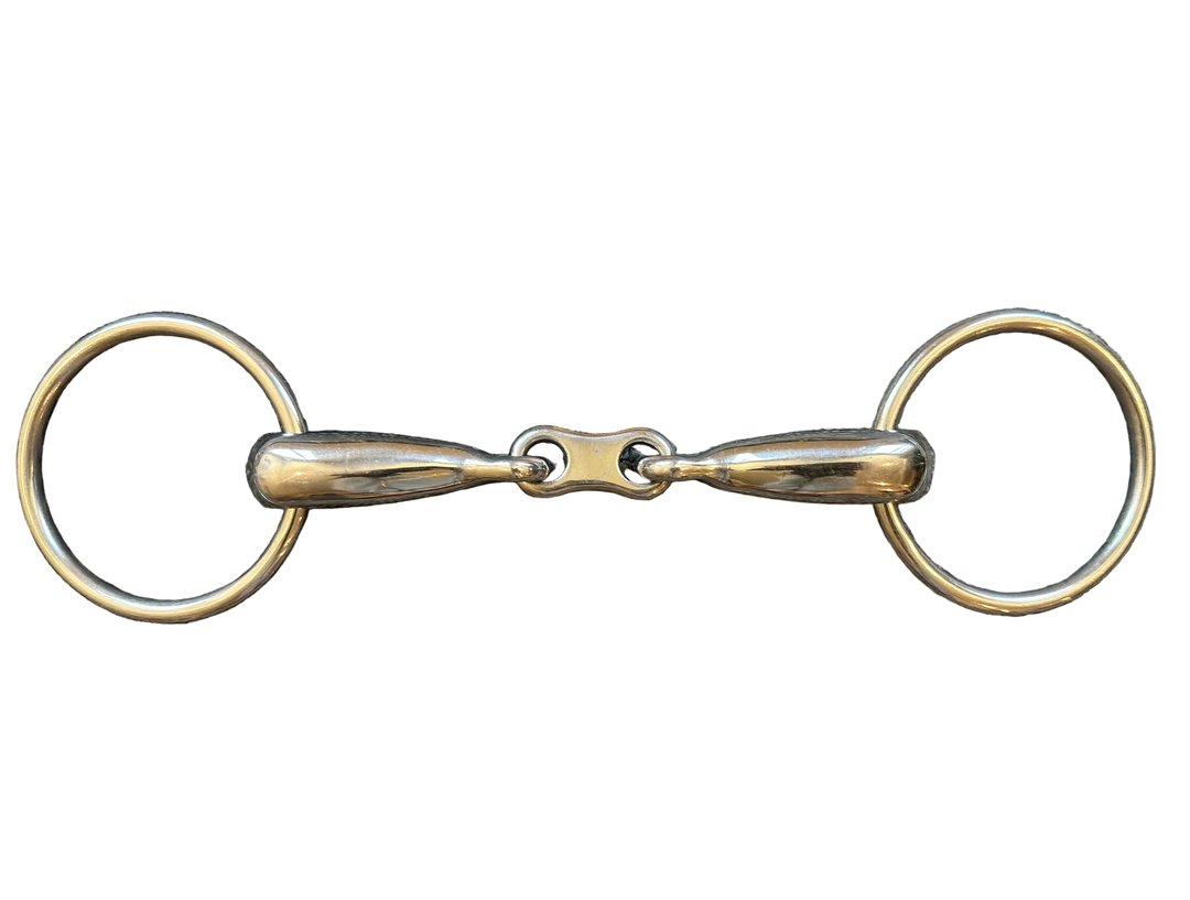 PRE-LOVED FRENCH LINK LOOSE RING SNAFFLE BIT - 5.5”