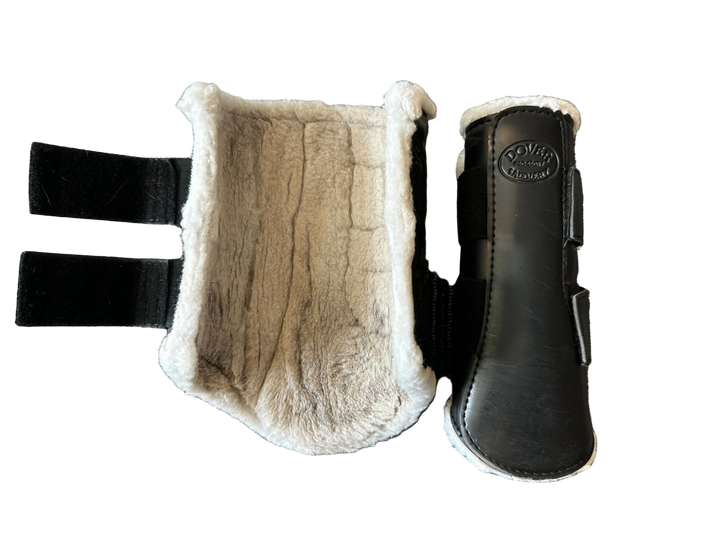 PRE-LOVED DOVER SADDLERY PREMIUM SPORT BRUSHING BOOTS WITH FLEECE LINING