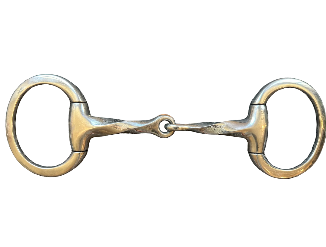 PRE-LOVED KORSTEEL SLOW TWIST EGGBUTT SNAFFLE BIT - 5.25”