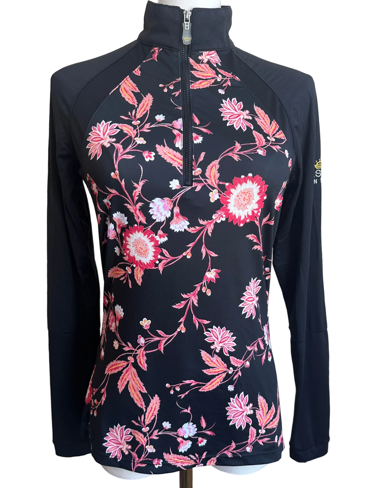 PRE-LOVED KASTEL 1/4 ZIP LONG SLEEVE SUNSHIRT - S