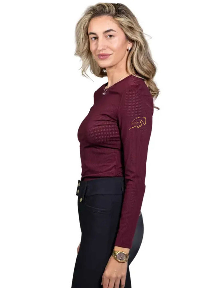 FIVE STAR EQUESTRIAN EQUISITE LONG SLEEVE PERFORATED SUNSHIRT