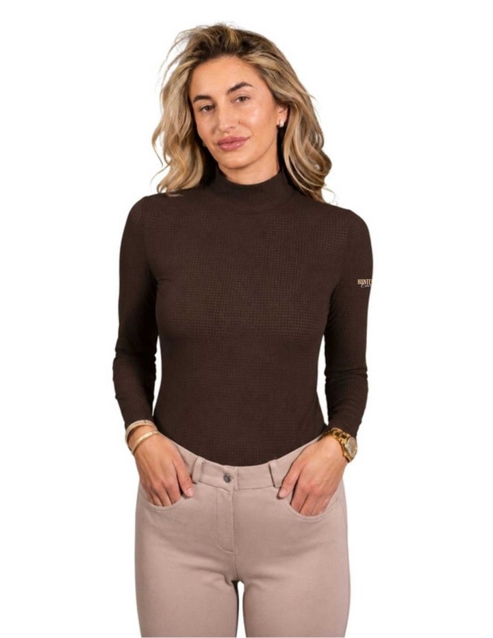 HUNTERVILLE CAVALLO EQUISITE WOMENS LONG SLEEVE MOCK NECK SUNSHIRT