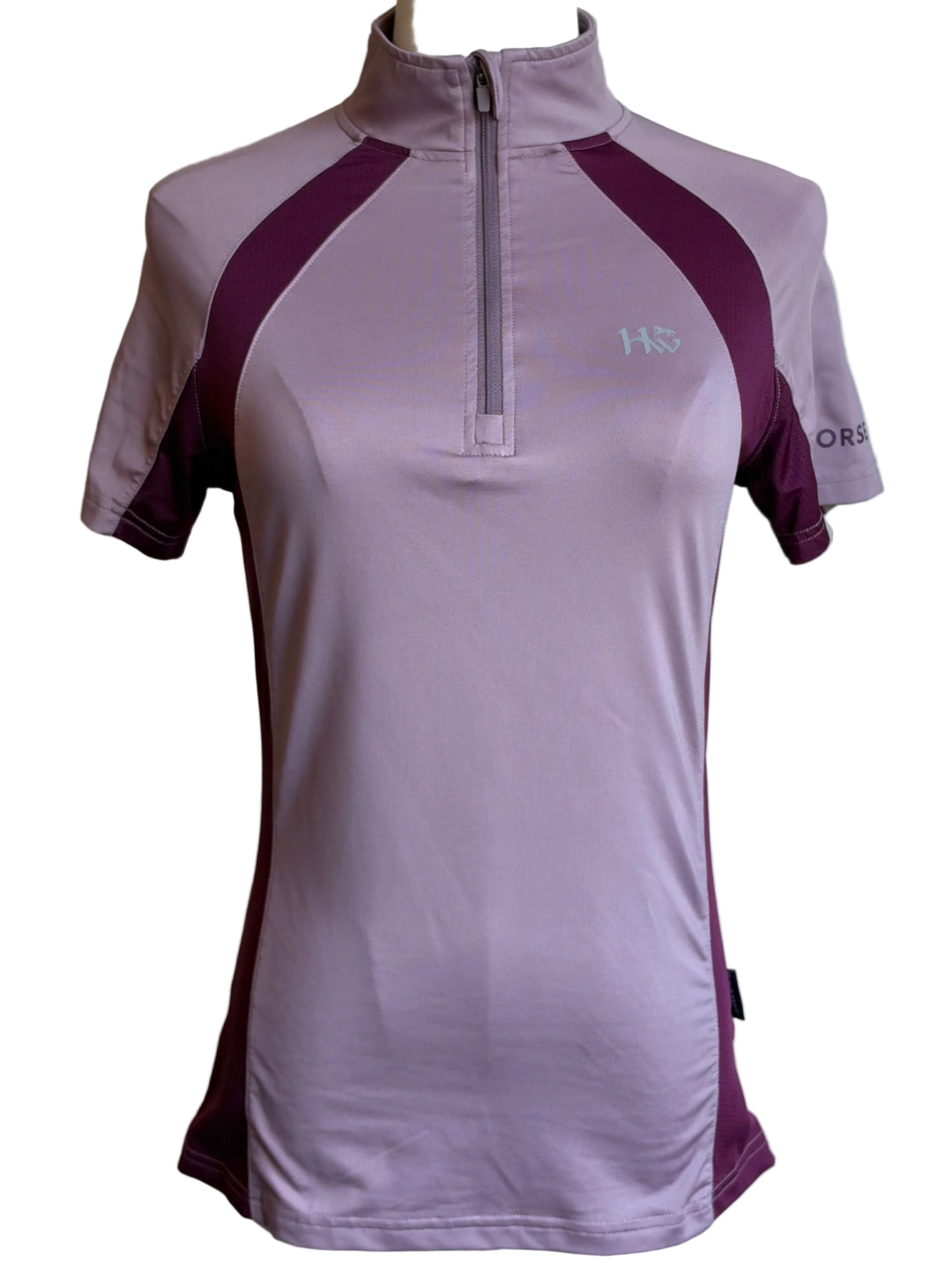 PRE-LOVED HORSEWARE AVEEN HALF-ZIP TECH SHORT SLEEVE TOP
