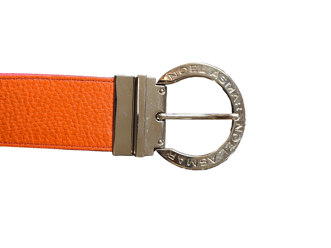PRE-LOVED ASMAR EQUESTRIAN SIGNATURE LEATHER REVERSIBLE BELT - 26-34”