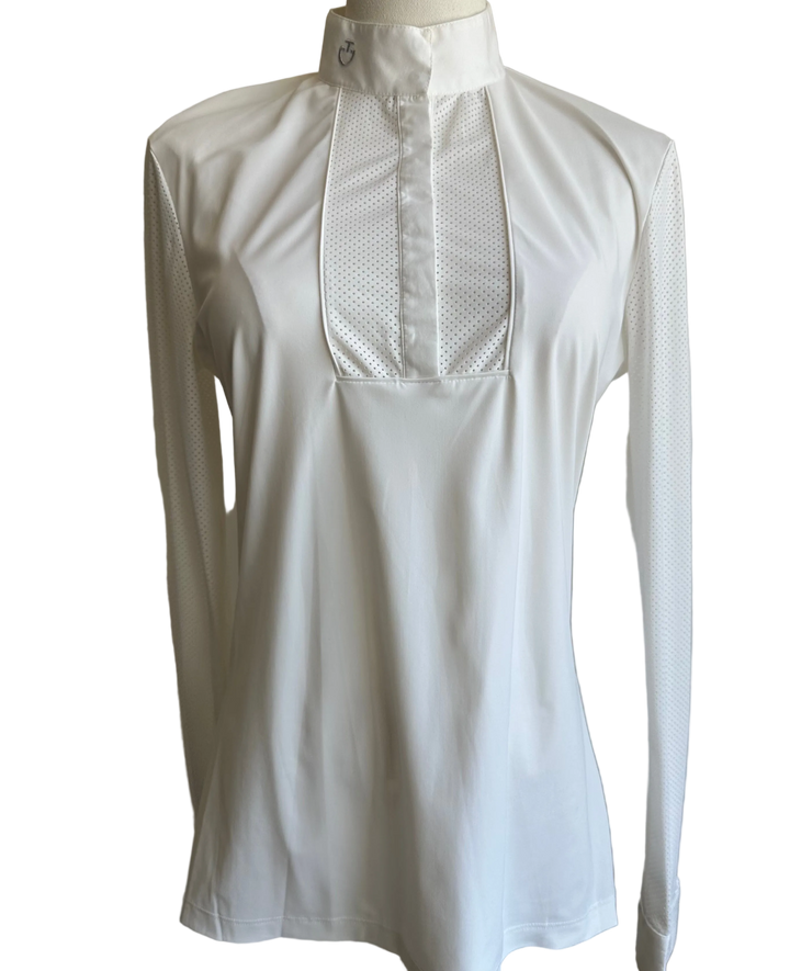 PRE-LOVED CAVALLERIA TOSCANA PERFORATED JERSEY L/S SHOW SHIRT