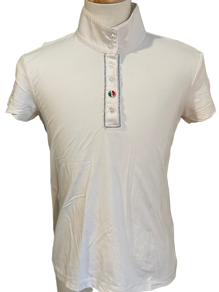 PRE-LOVED KIDS FOR HORSES SHORT SLEEVE SHOW SHIRT