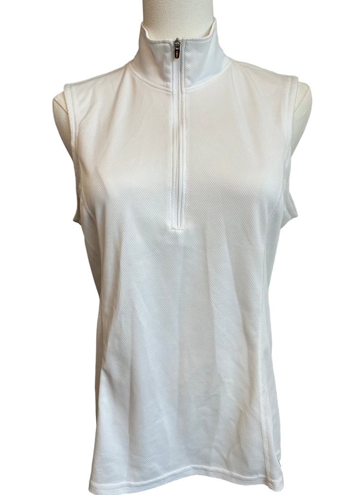 PRE-LOVED KERRITS QUARTER ZIP SLEEVELESS PERFORMANCE TOP