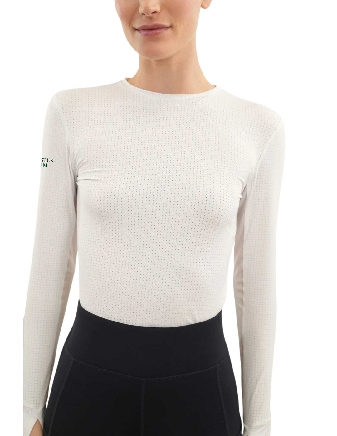 CHRISTUS FARM HARCOUR WOMENS LONG SLEEVE PERFORATED SUNSHIRT