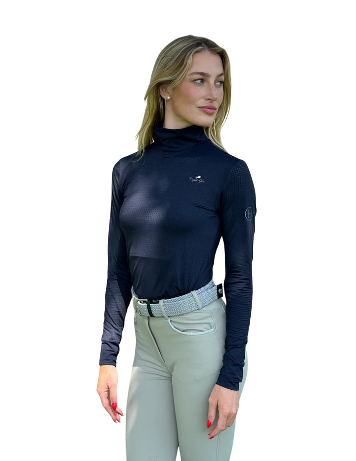 CAPALL GLEN HARCOUR WOMENS LONG SLEEVE MOCK NECK SUNSHIRT