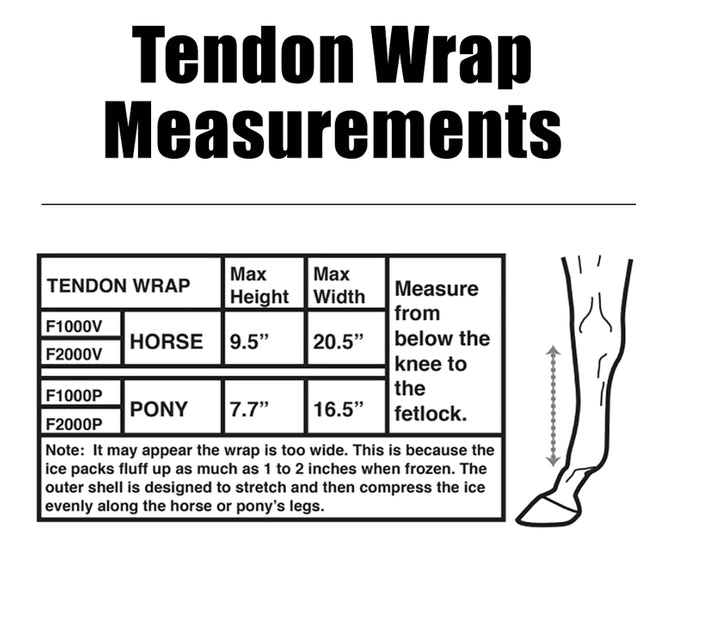 TENDON WRAPS - PAIR W/ 4 INSERTS