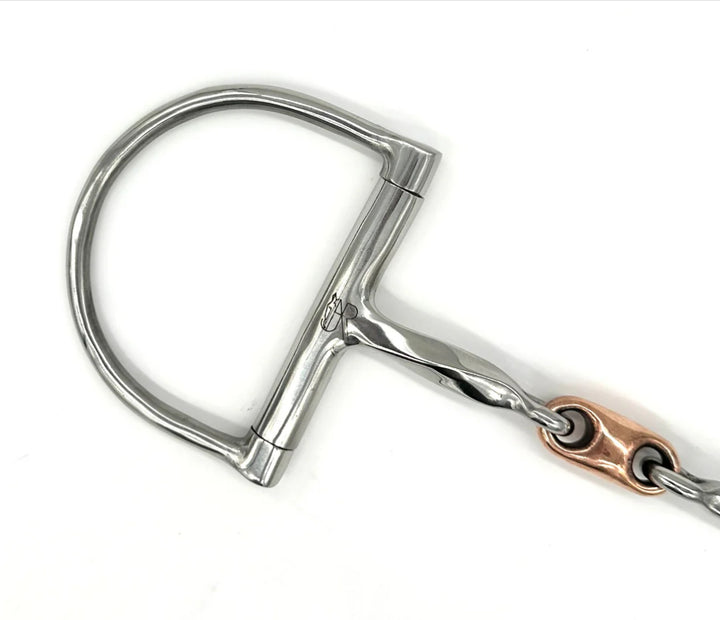 AJR TWISTED D WITH COPPER FRENCH LINK BIT