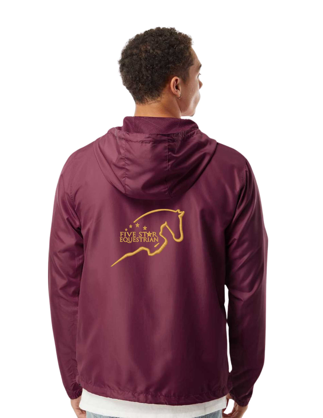 FIVE STAR EQUESTRIAN INDEPENDANT TRADING CO. MENS WINDBREAKER