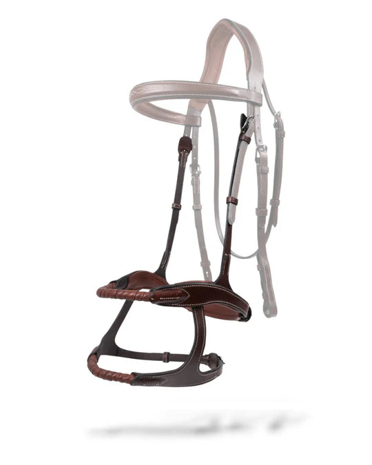 AJR Leather Covered Rope Double Noseband
