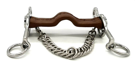 AJR LEATHER COVERED SAM MARSH SHORT SHANK PELHAM