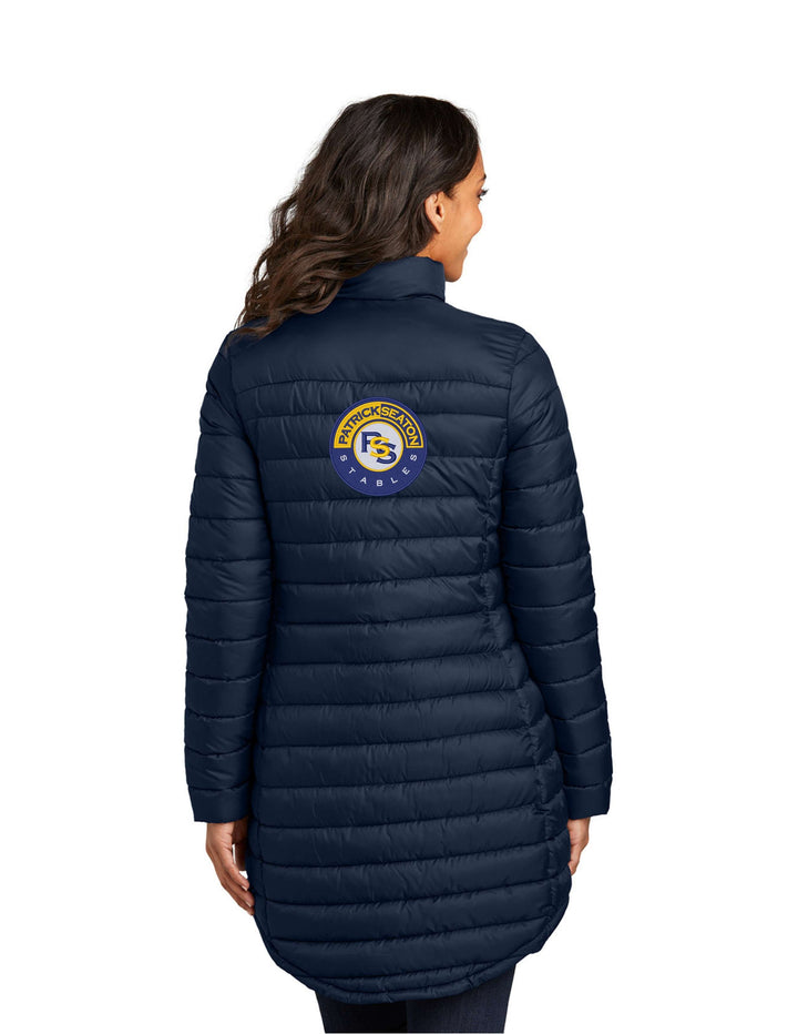 PATRICK SEATON STABLES PORT AUTHORITY WOMEN'S LONG PUFFER JACKET