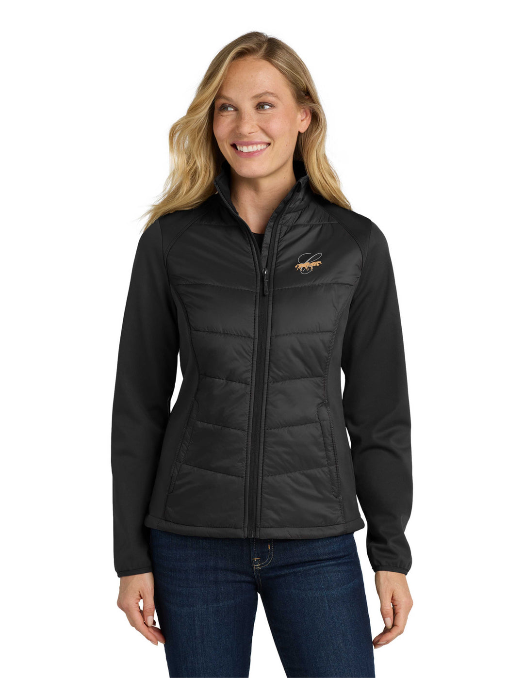 HUNTERVILLE CAVALLO PORT AUTHORITY WOMENS HYBRID SOFT SHELL JACKET