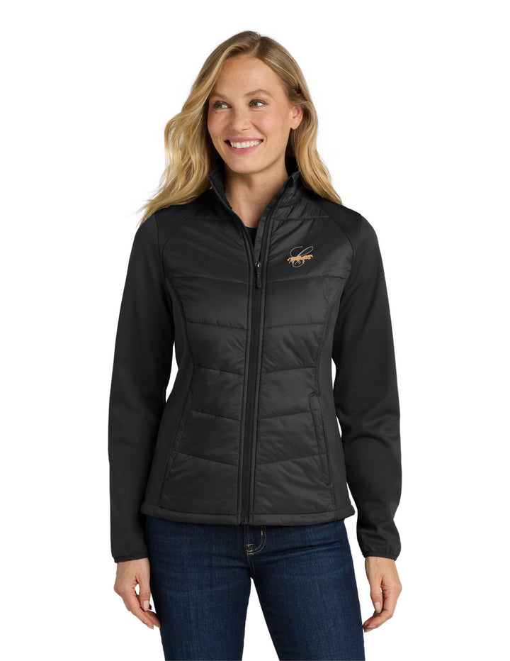 HUNTERVILLE CAVALLO PORT AUTHORITY WOMENS HYBRID SOFT SHELL JACKET