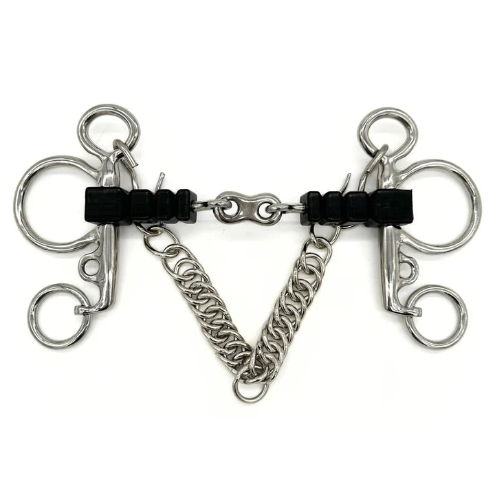 AJR RUBBER BLOCK FRENCH LINK BABY PELHAM