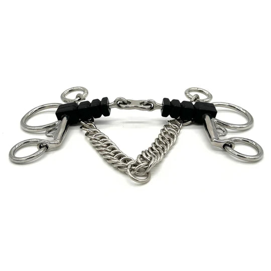 AJR RUBBER BLOCK FRENCH LINK BABY PELHAM