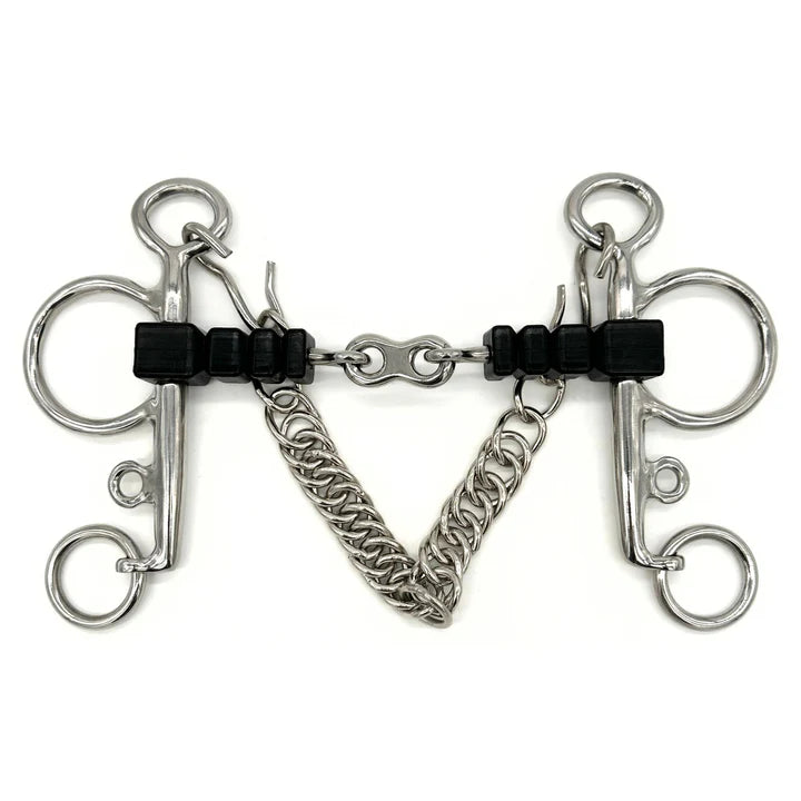 AJR RUBBER BLOCK FRENCH LINK PELHAM