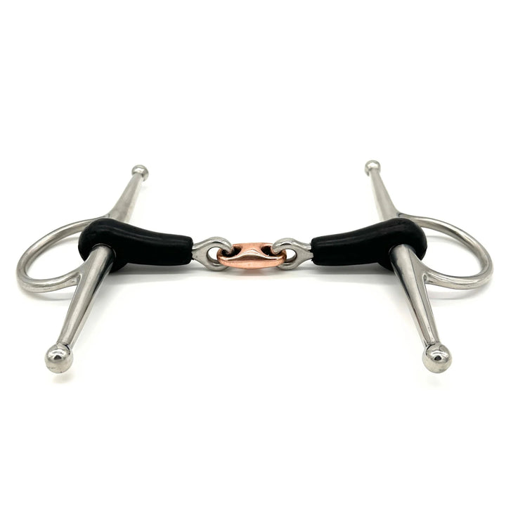 AJR Rubber Copper French Link Full Cheek Bit